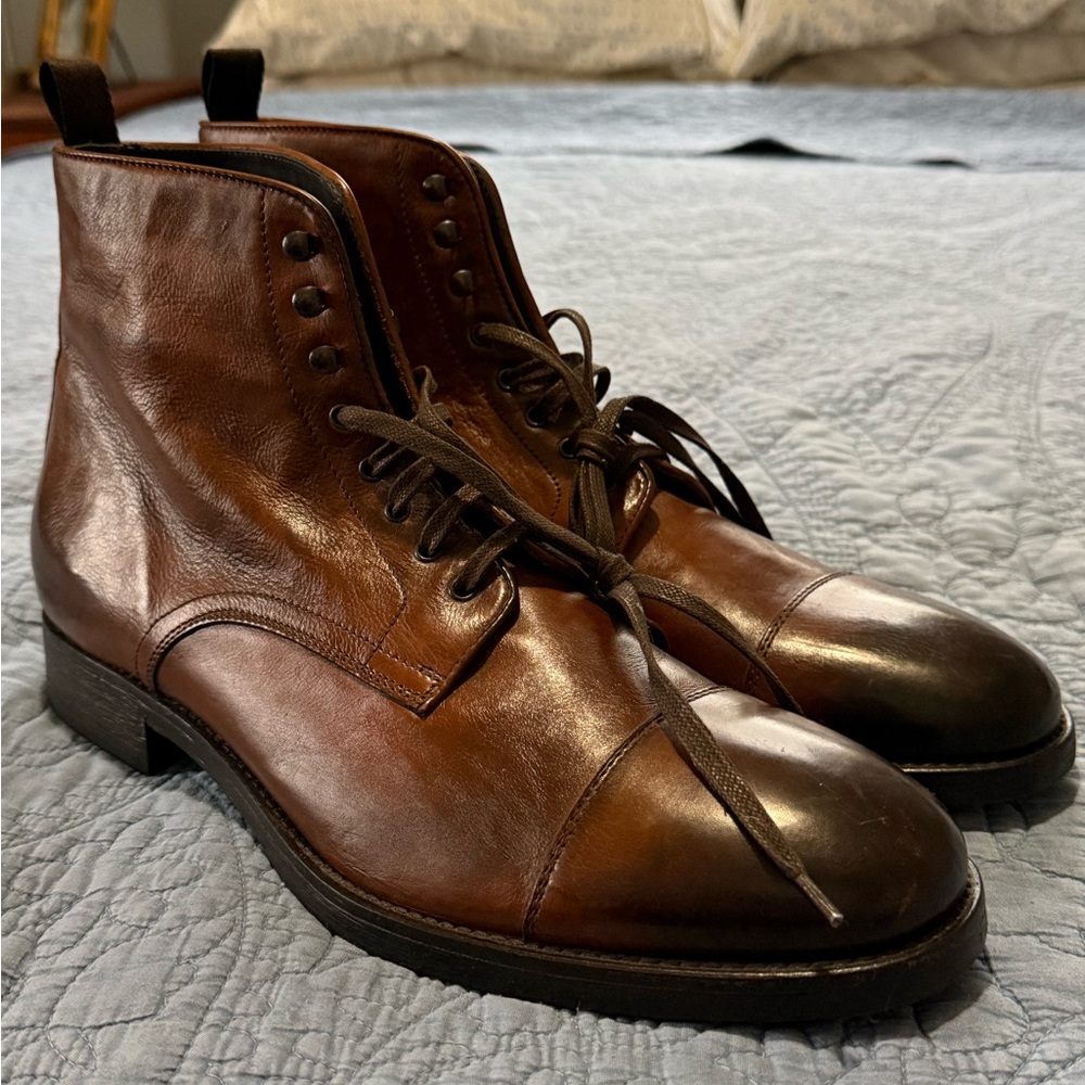 To Boot New York Adam Derrick Dark Brown Men's Leather Boots
